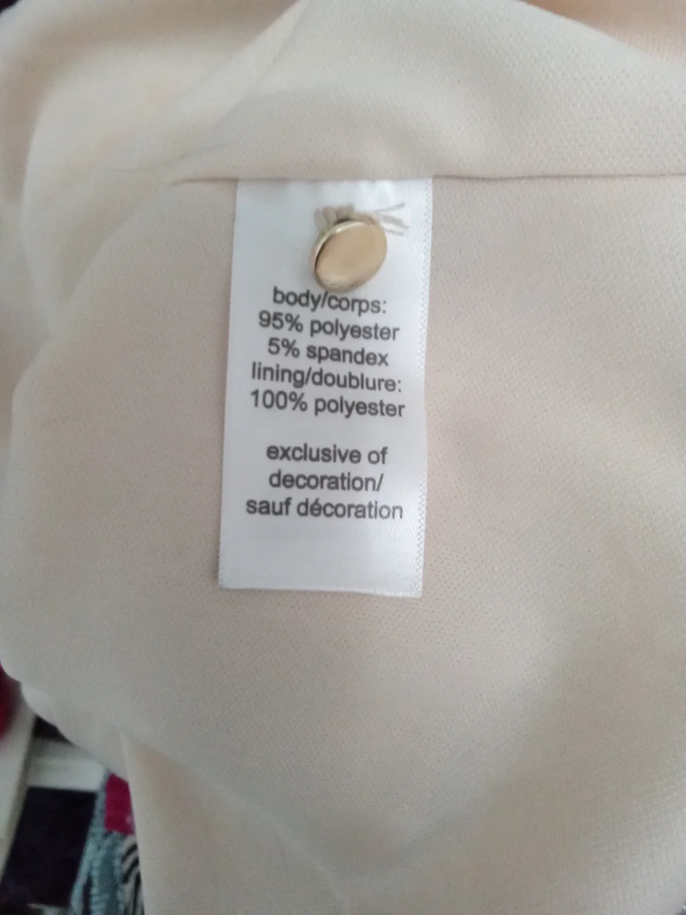 Maurices Champagne Gold Sequin Sleeveless Blouse, Size 0X - Picture 6 of 8